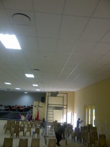 Suspended Drop in tile ceiling